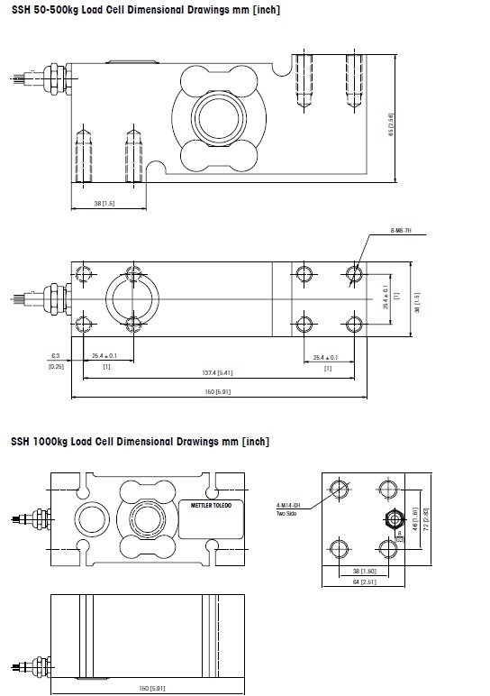 梅特勒托利多SSH-300kg稱重傳感器