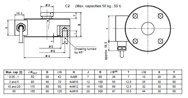 HBM C2-50KG 傳感器